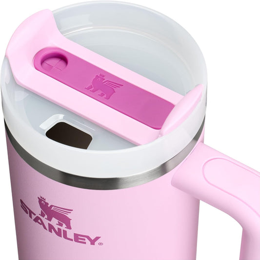 Quencher H2.0 Tumbler with Handle and Straw 30 Oz | Flowstate 3-Position Lid | Cup Holder Compatible for Travel | Insulated Stainless Steel Cup | Bpa-Free | Cherry Blossom