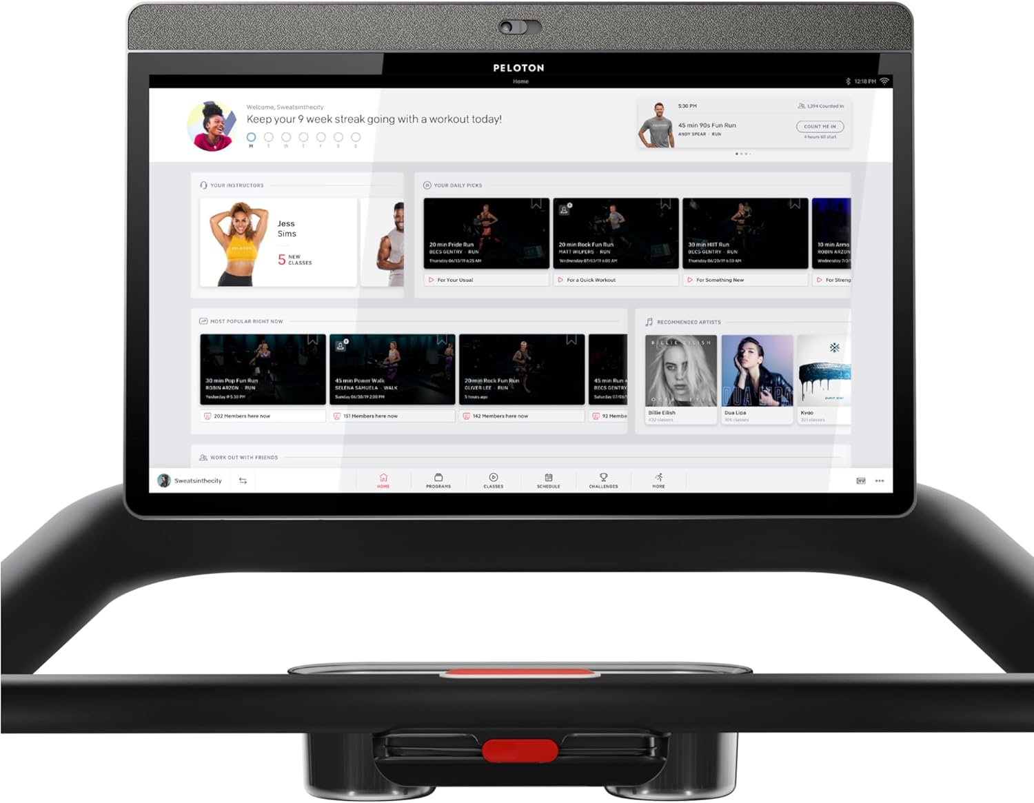 Tread | Treadmill for Running, Walking, and Hiking with Manual or Auto-Incline Options and Immersive 24” HD Touchscreen